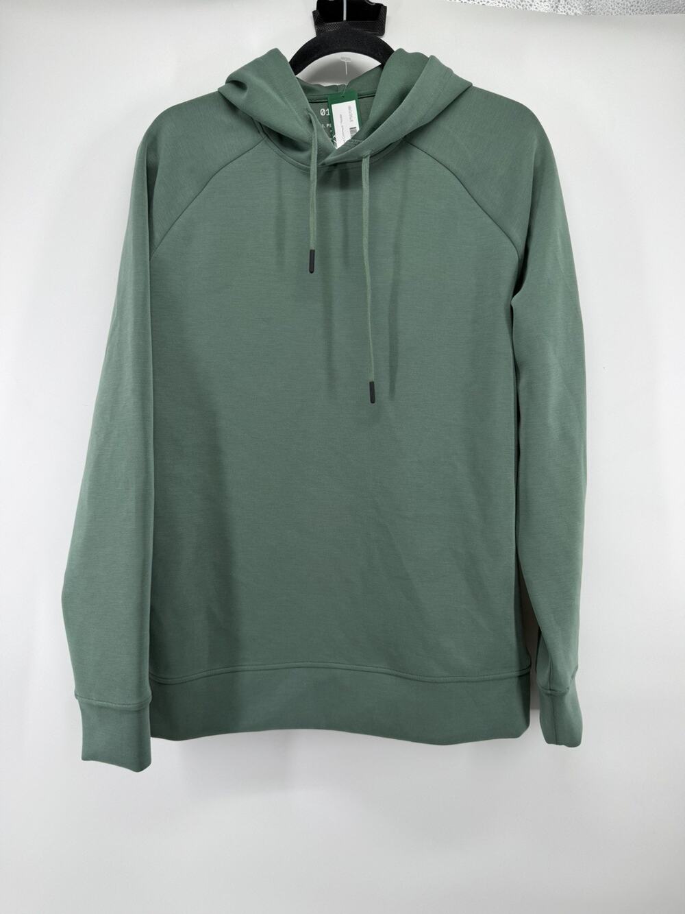 01.Algo Men's Green Medium Performaluxe Relaxed Fit Commuter Hoodie NWT